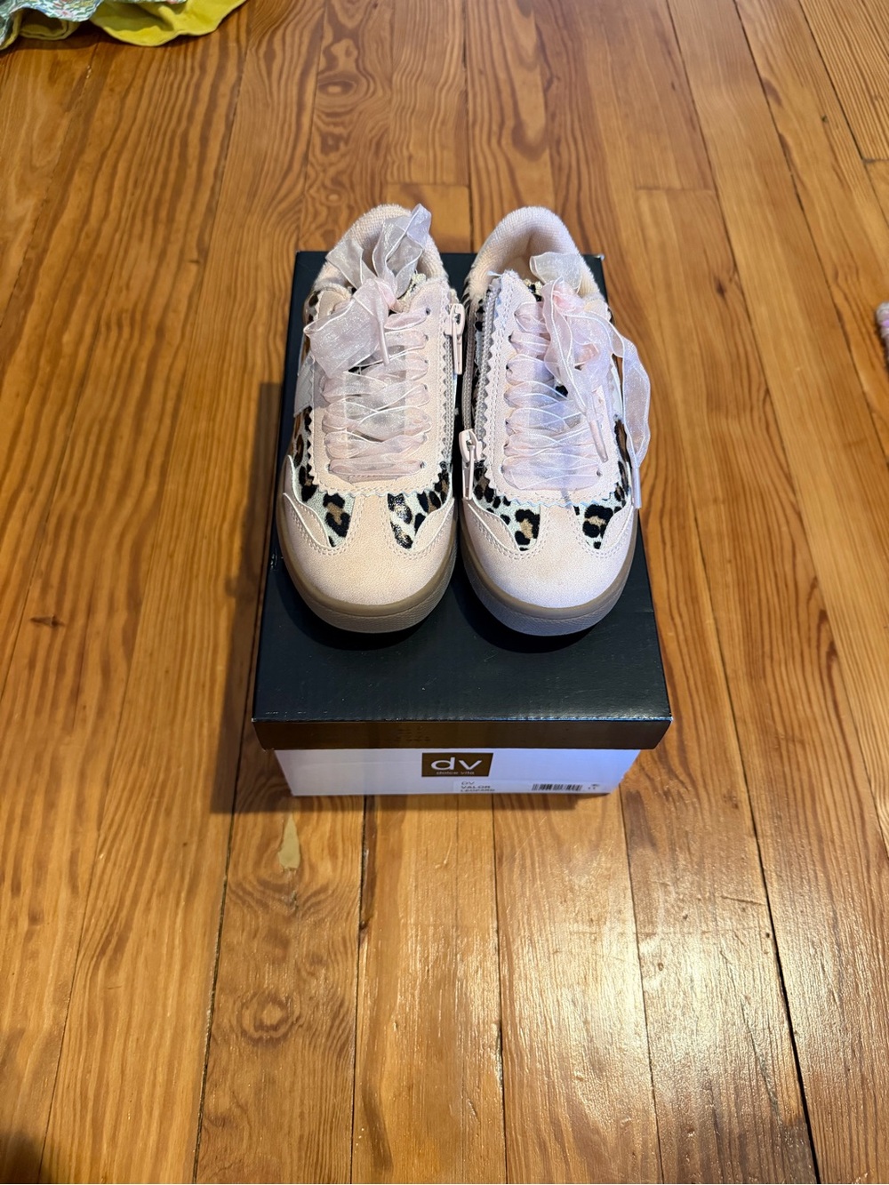 DV by Dolce Vita Pink Sneakers with Leopard Accent